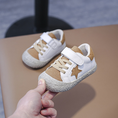 Korean style new style  spring and autumn comfortable Velcro casual sneakers soft bottom baby shoes children's shoes anti-kick