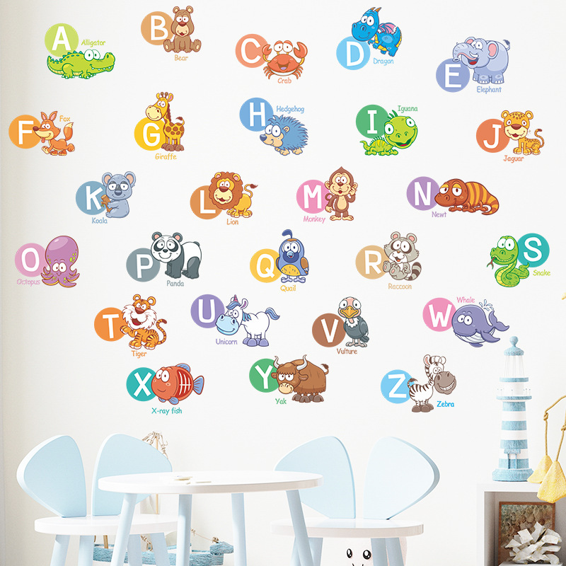 Cute Letter Pvc Wall Sticker Wall Art display picture 5