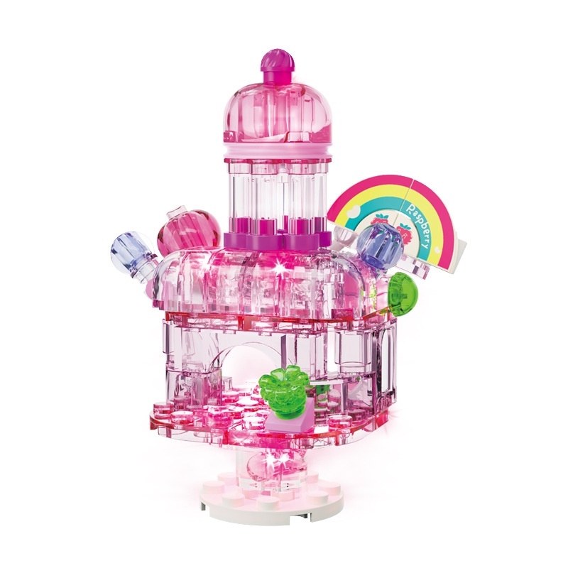 Kaizhi 81167 #1-8 Exquisita casa de frutas, juguetes luminosos, rompecabezas, niños, niñas, regalos transfronterizos