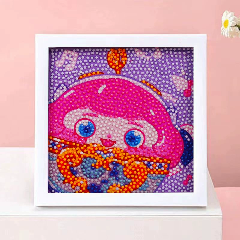 DIY-набор для алмазной мозаики 17×17 см, пластиковая рама, дизайн щенок, полный набор инструментов для кладки
