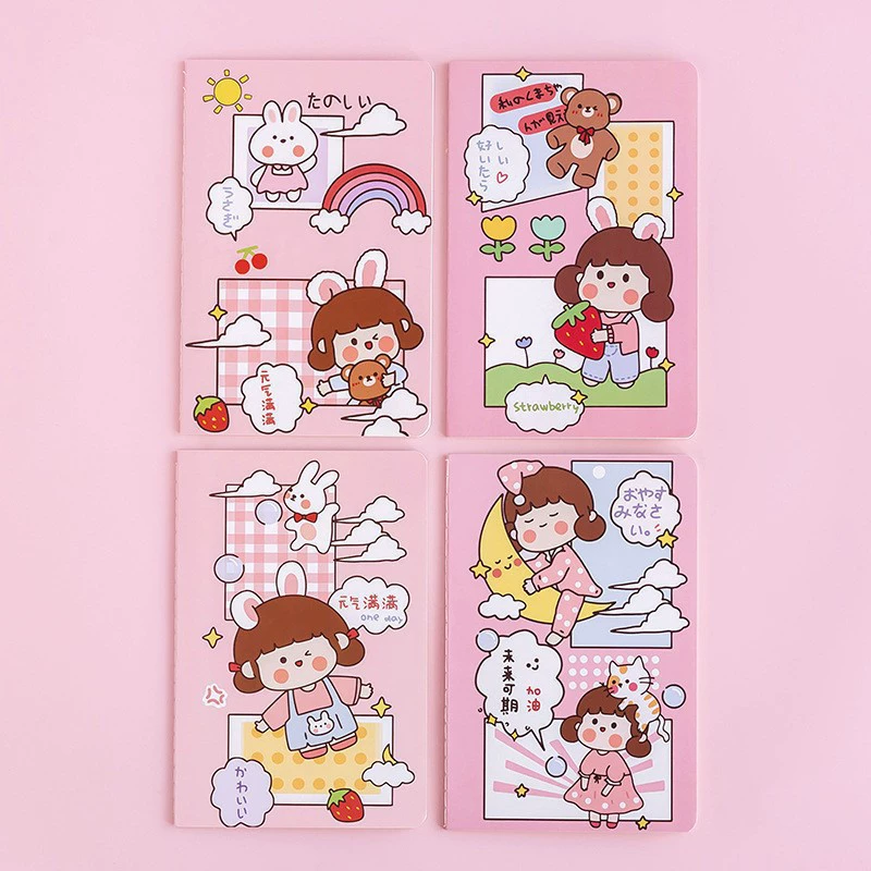 Милый мультяшный букварь Line Word Book формата A5, мягкая копия, портативная тетрадь, учебные принадлежности
