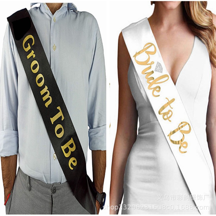 Bride to be Bride Shoulderband Bride to be Black