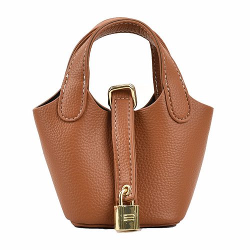 Autumn and winter European and American style mini children's and girls' hand carry concave shape vegetable basket crossbody cross-body small bag women's bag