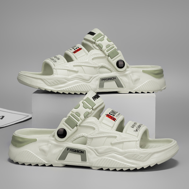 Pantuflas, ropa exterior de verano para hombres, sandalias deportivas y de ocio de plataforma de alta gama, sandalias de playa de doble uso para hombres
