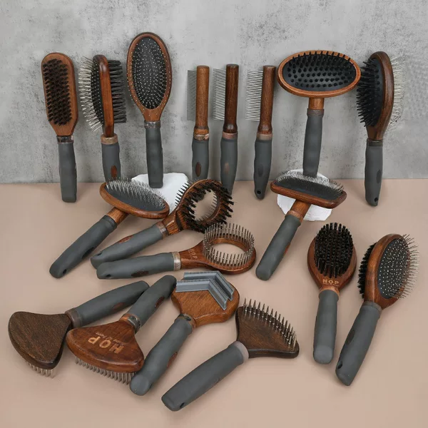Cross-Border Pet Comb, Cat Grooming Comb, Solid Wood Dog Massage Comb, Pin Comb, Double-Sided Comb, Special for Pets