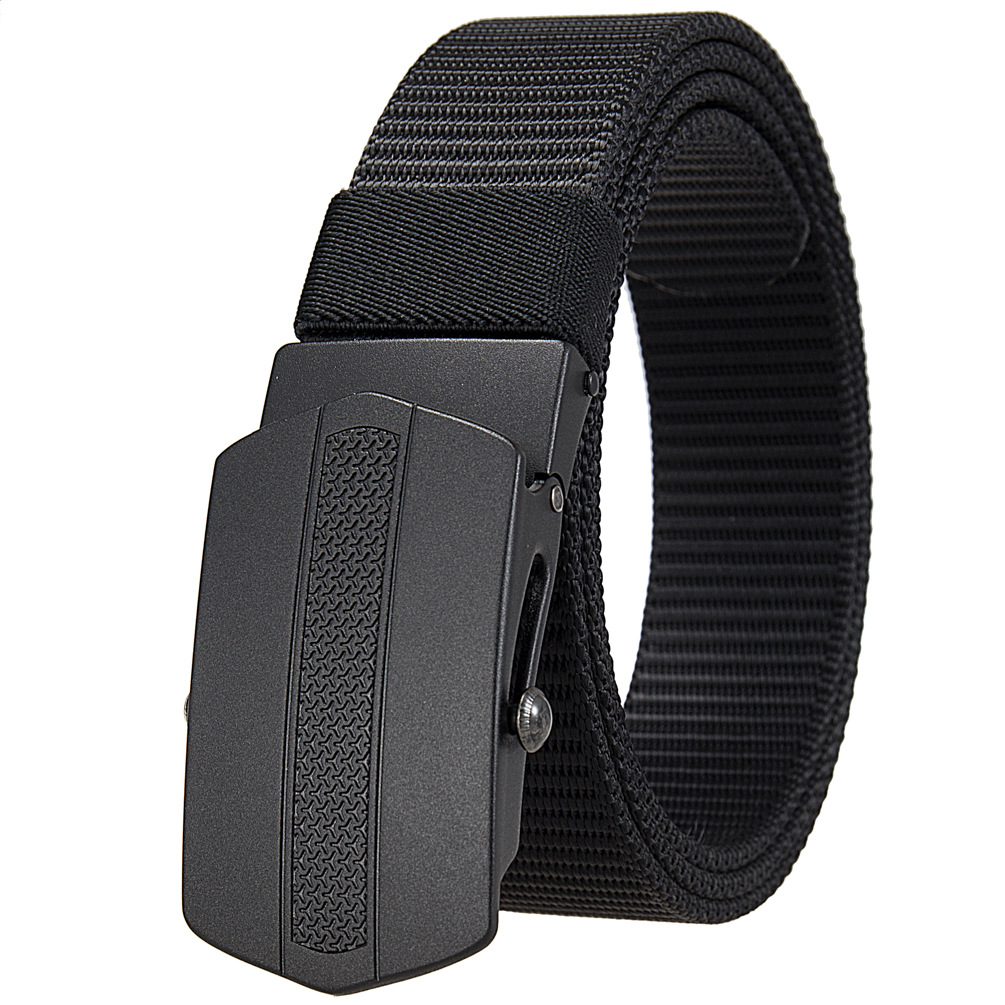 新款男士个性滚杠布带腰带扣配尼龙编织皮带 LY36-25848-3