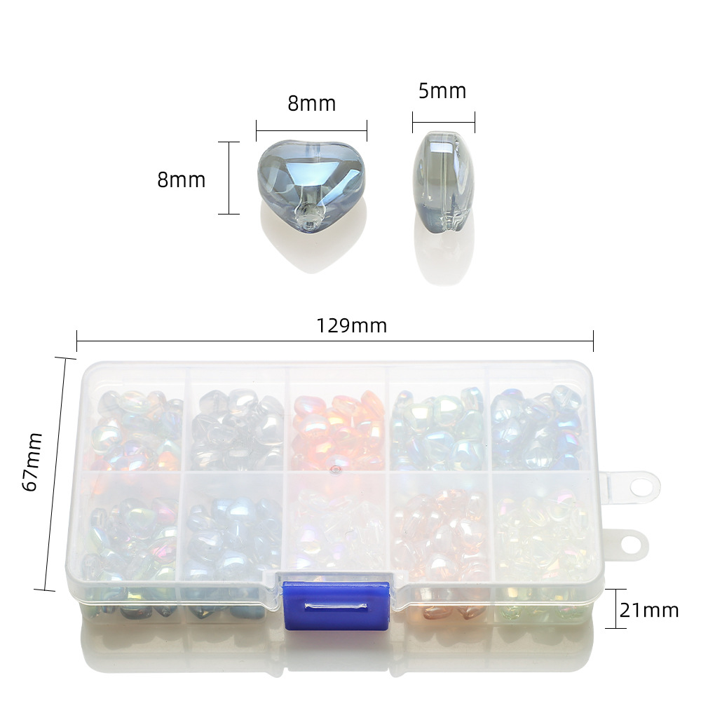 8MM光面桃心盒装