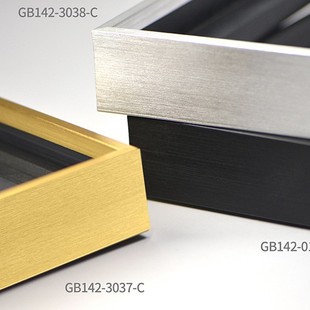 GB142 L-shaped aluminum alloy effect classic frame with super texture and fashion all-match