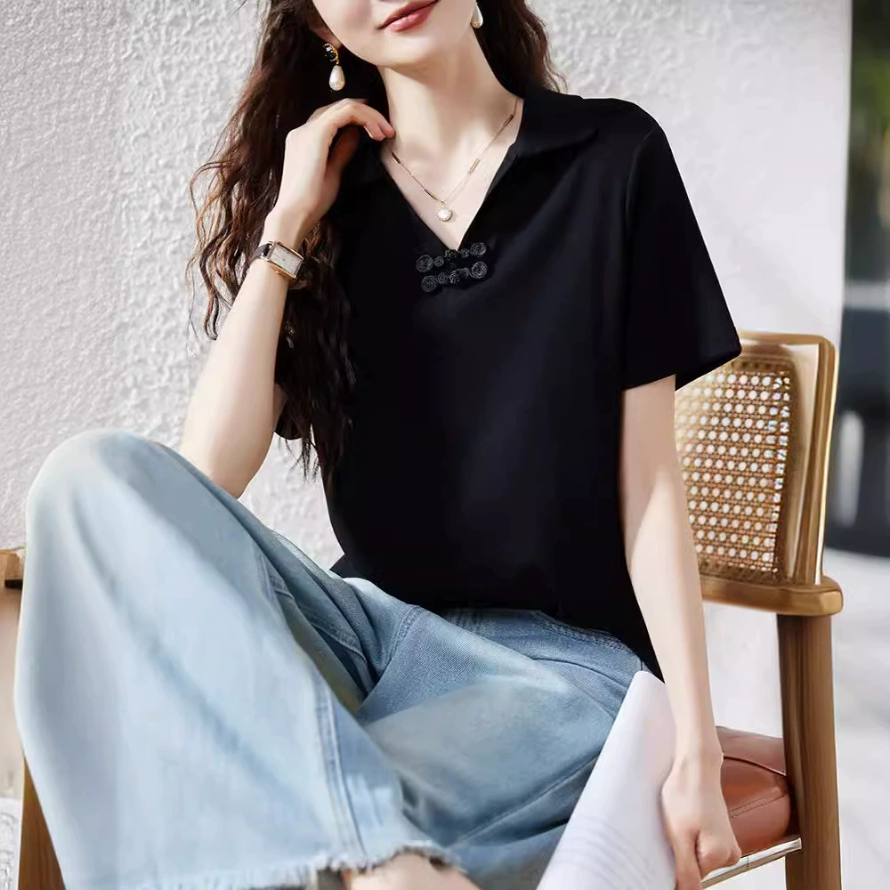Summer short sleeve T-shirt, (Physicals), plus size, polo collar