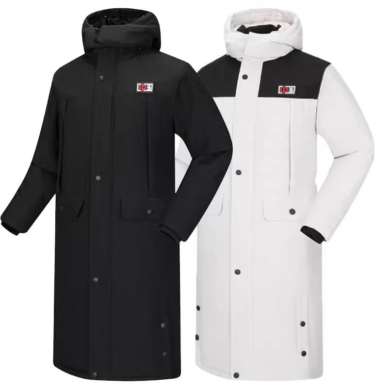 运动棉大衣男长款过膝中国队棉衣冬季户外训练服女羽绒棉服防寒服