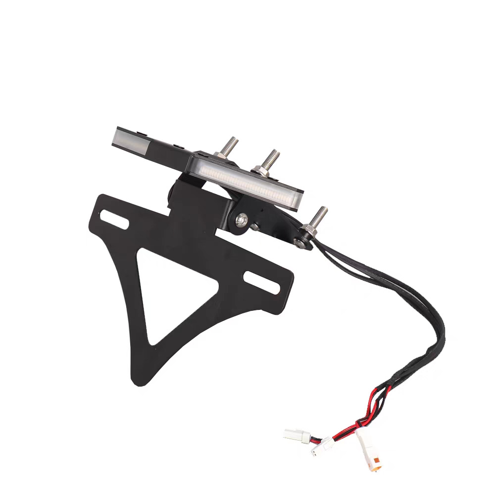 Suitable for 20-25 models of KTM1290Duke, modified folding short-tail integrated license plate holder with LED sequential turn signals