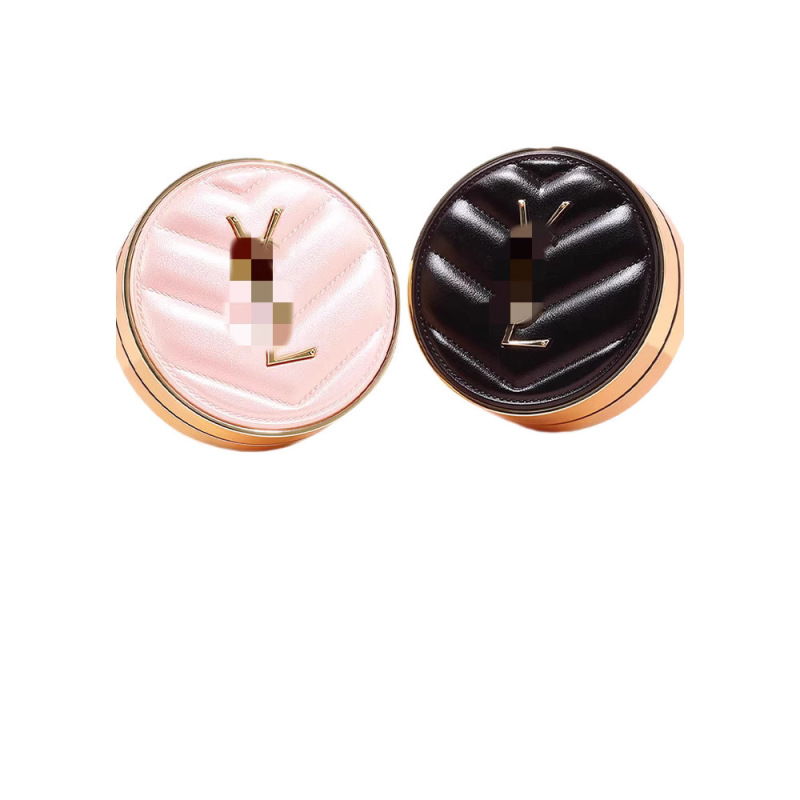 フランスビッグブランドセントローレッドレザーエアクッションBBクリームブラックレザーファンデーション保湿14gコンシーラーメイクアップパウダー7.5g|undefined