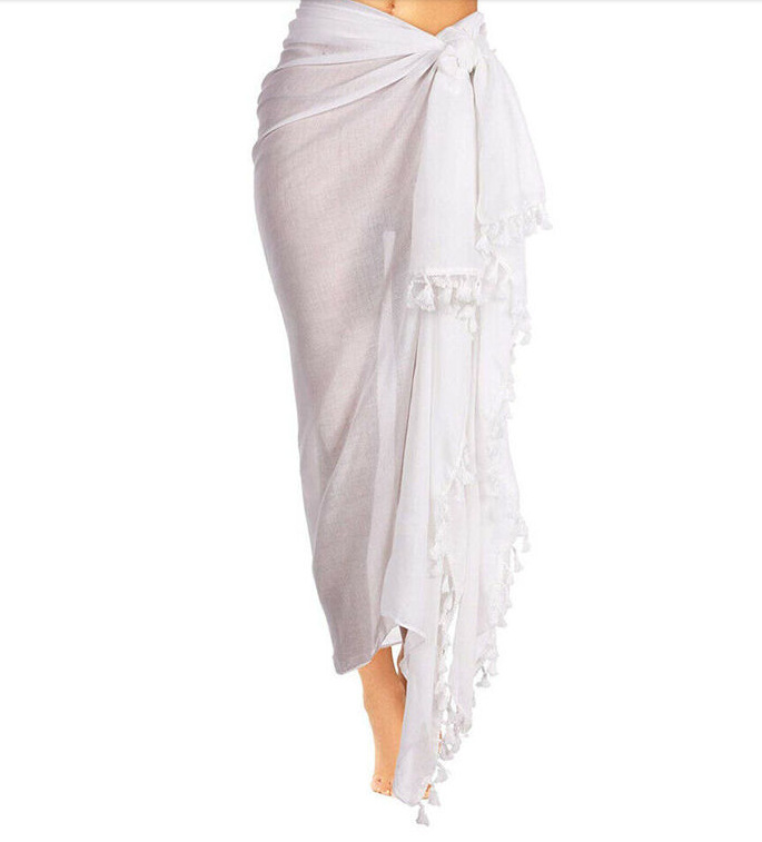 189g Weight Scarf Classification Swimming Pool, Beach Occasion Polyester Material Solid Color Pattern Summer Season Women's Gender Vacation Style Women's Solid Color Polyester Vacation Beach Towels 18