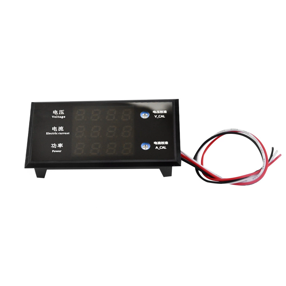 DC8-12V 10A цифровая трубка выводит 4-битный высокоточный измеритель напряжения тока мощности DC 0-500V