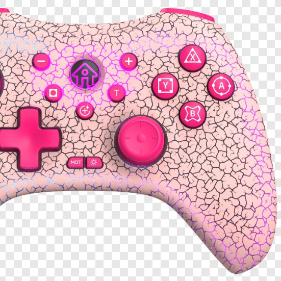 RGB transparente crack deslumbrante juego Bluetooth interruptor de la manija para PC Android IOS Tesla BYD