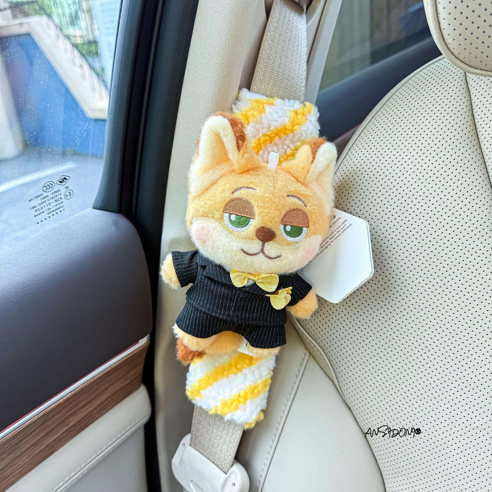 Zootopia Judy Nick Car Seat Belt Shoulder Pad Car Seat Belt Cover Car Interior Decoration Accessories