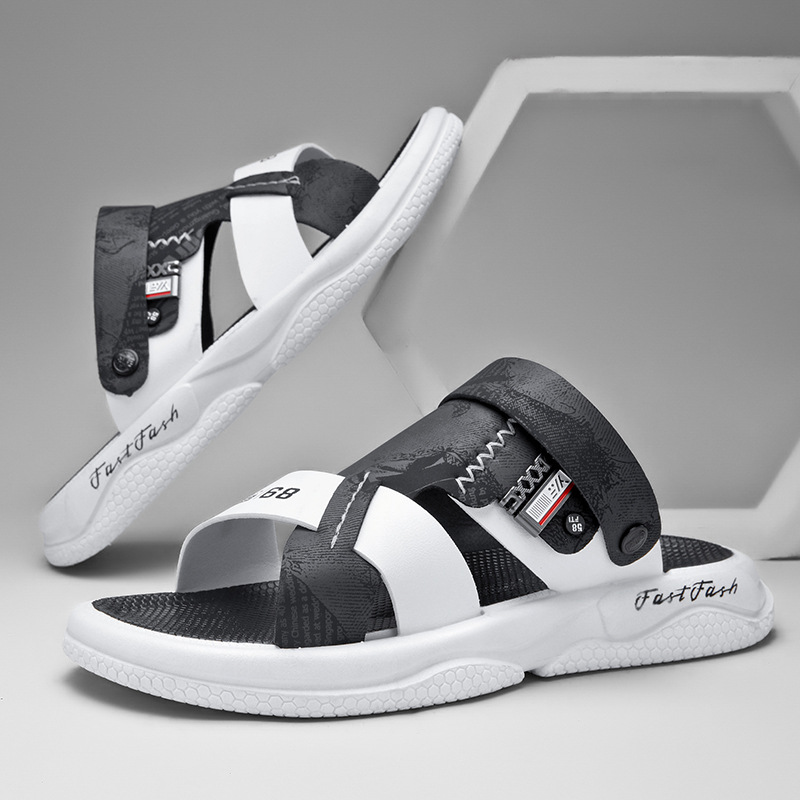 Sa per scarpe da spiaggia da uomo per il tempo libero all'aperto, nuovo stile estivo, piede antiscivolo, resistente all'usura, traspirante, una linea_voghion.com