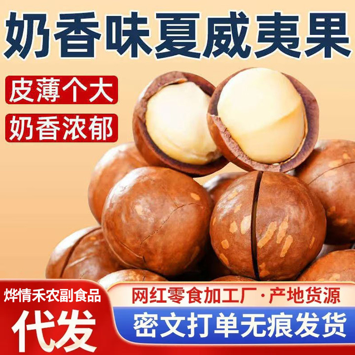 批发代发新货夏威夷果坚果批发500g奶油味干果孕妇零食整箱5斤|undefined