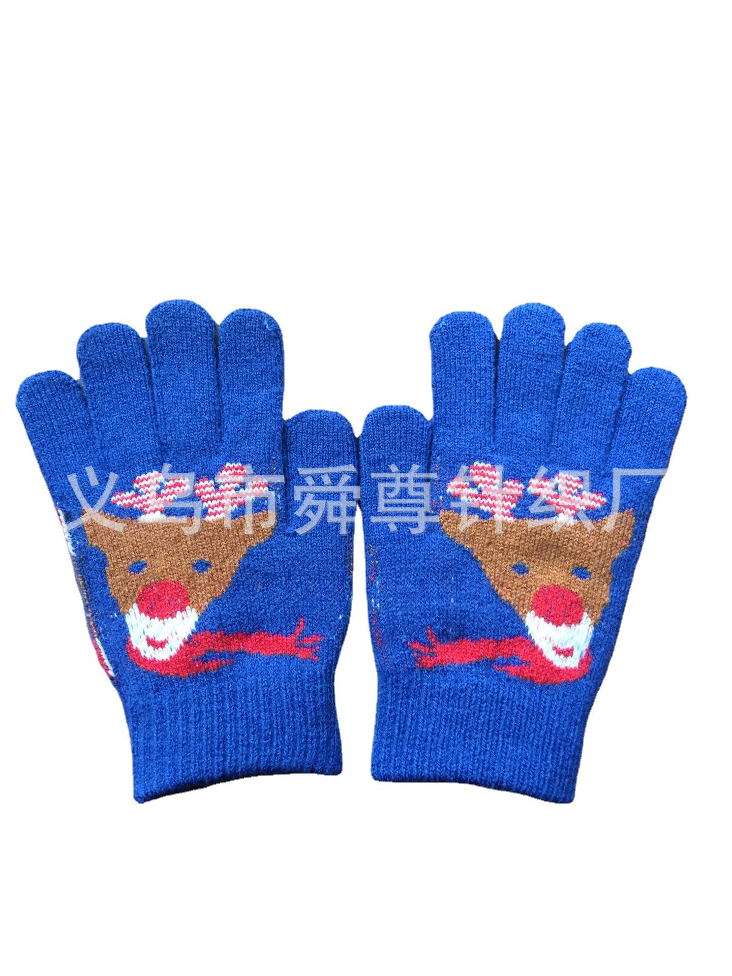 10 agujas de dibujos animados guantes jacquard unilaterales de computadora personalizados para dibujos personalizados de punto pantalla táctil para niños