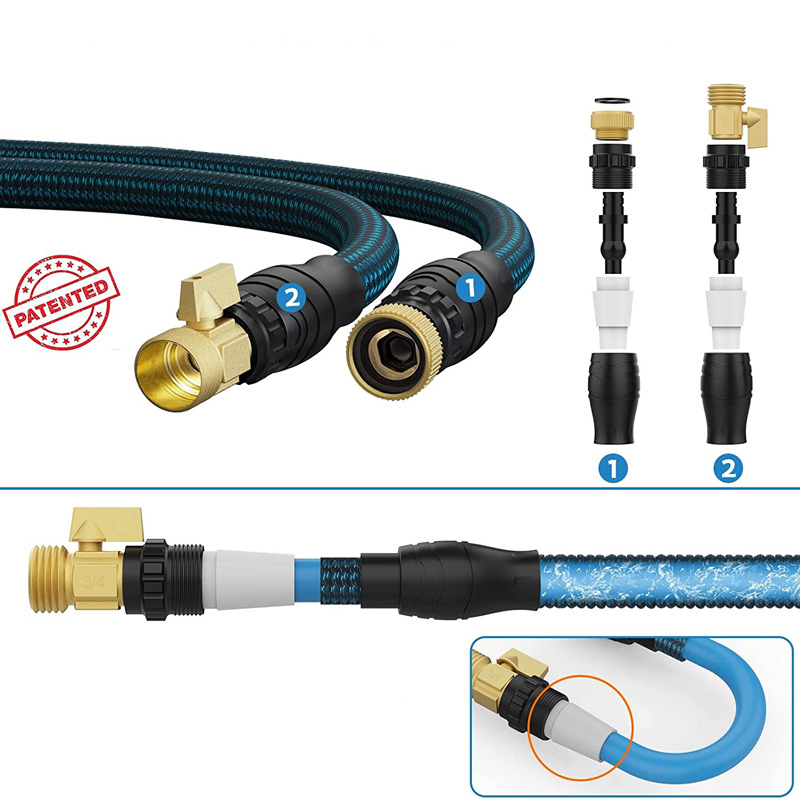 厂家批发3倍伸缩花园水管 洗车水管 家用浇花洗车水管软管