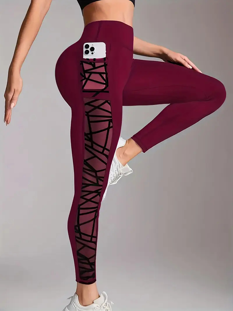 Nuevos pantalones deportivos al aire libre de nueve puntos, pantalones de malla de bolsillo, pantalones de malla de bolsillo, mujeres image 10