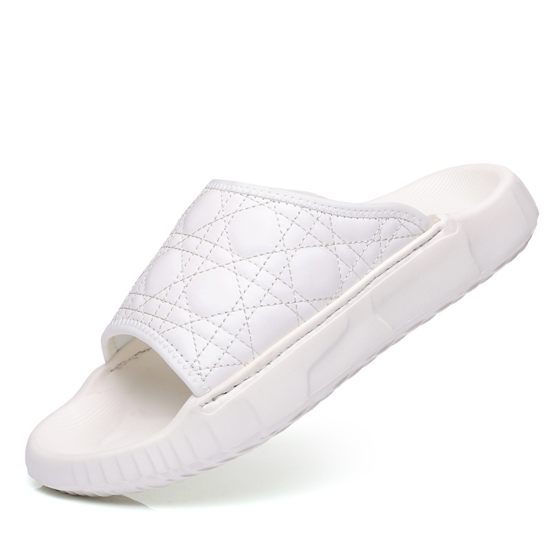 Verano de piel de oveja nueva zapatillas de hombre zapatillas de cuero de moda zapatillas de playa transpirables para hombres sandalias zapatos de hombre