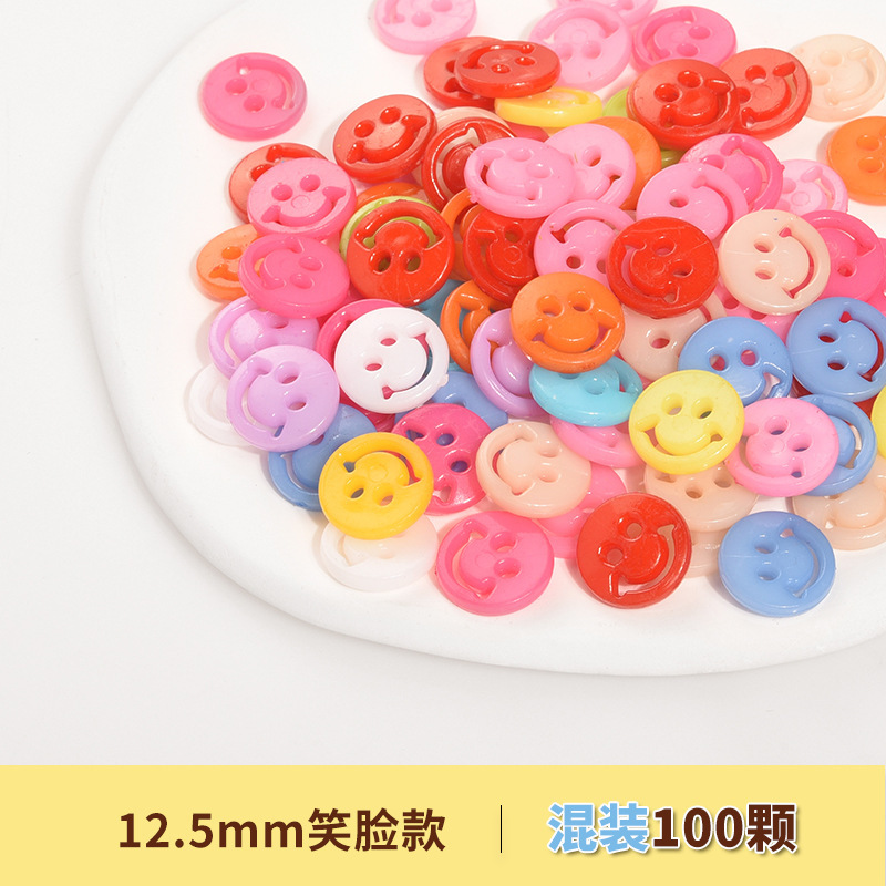 ボタン diy 混合カラーボタンボタン絵画材料パッケージ幼稚園児手作り漫画愛ボタン|undefined