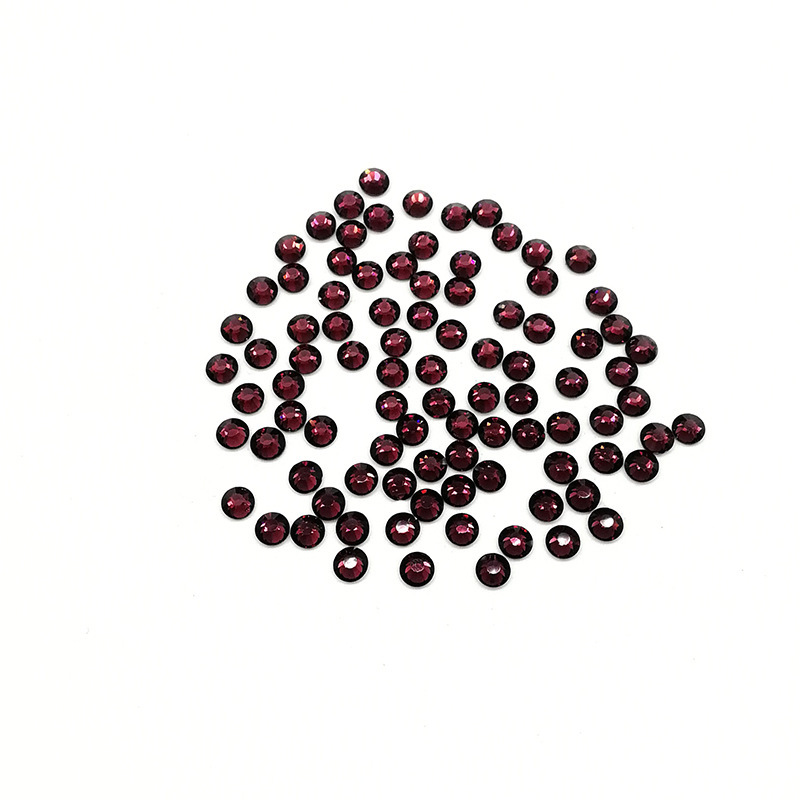 Color redondo taladro de fondo plano accesorios de ropa taladro de uñas accesorios taladro de vidrio DIY taladro de vidrio de color decoración manual