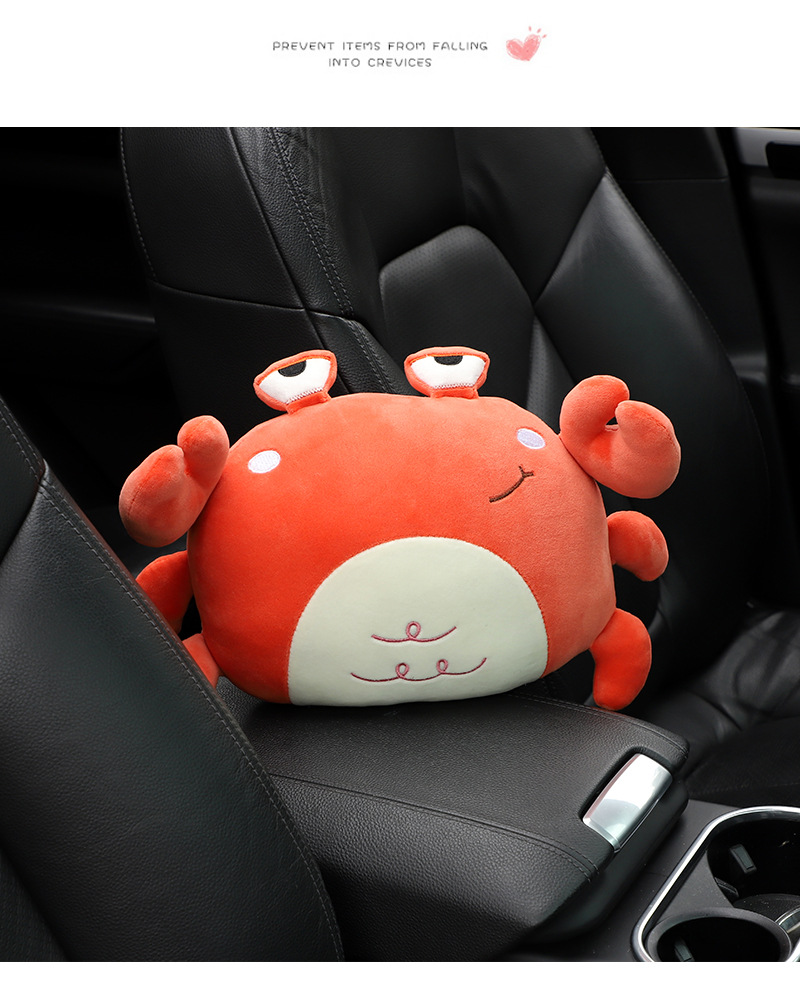 Cartoon car headrest cute plush car comfortable skin-friendly neck pillow headrest car interior supplies wholesale