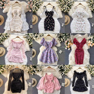 Sexy dress Tight Tight Waist Youth Spice Girls Women's Southeast Asian Foreign Trade Nightclub Sexy dress