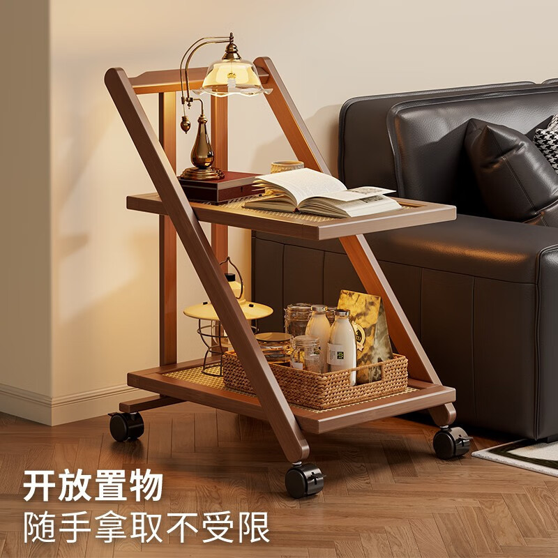 可移动边几小桌子沙发侧边柜茶几2025新款床头桌茶台餐车客厅推车|undefined