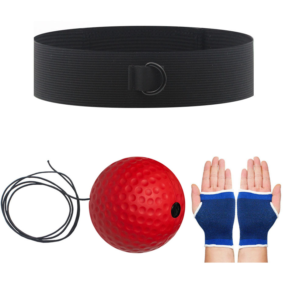 Bola de reacción de boxeo montada en la cabeza Descompresión Bola de fuga Bola de velocidad mágica Entrenamiento para adultos y niños Fitness Entretenimiento Inicio