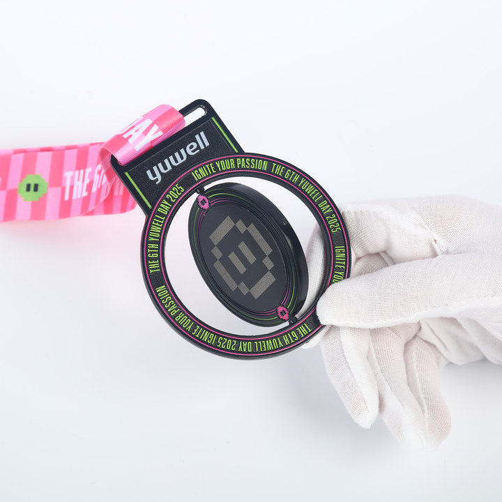Medalla de metal transfronteriza personalizada juego de imán giratorio medalla de aniversario conjunta lista publicidad personalizada