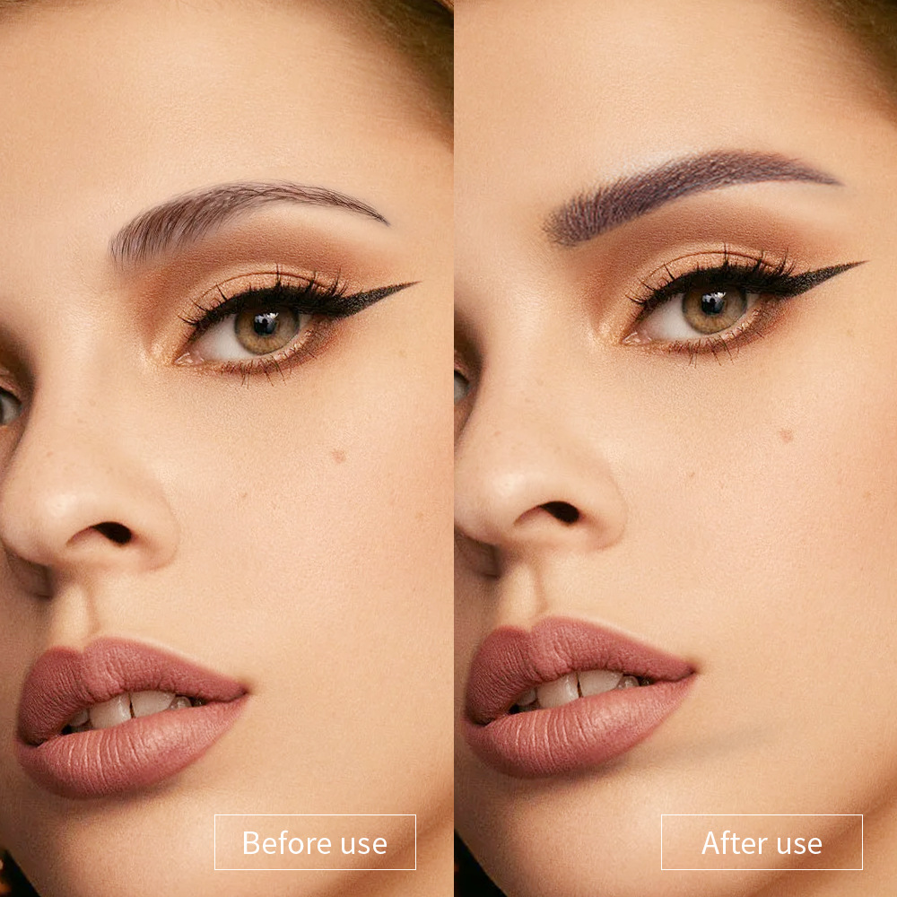 carina IBCCCNDC's new waterproof makeup resistant 5-color cream set with brush head and lazy eyebrow card_voghion.com