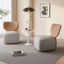 极简设计师单人沙发椅客厅阳台高级感家用靠背懒人休闲椅简约现代