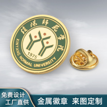 金属徽章校徽卡通珐琅胸章奖章学校校徽锌合金磁铁胸针司徽