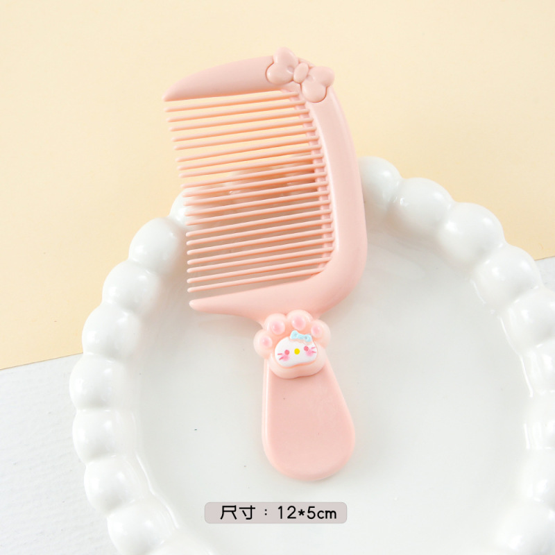 新款卡通可爱小梳子小号中齿高颜值美发梳儿童便携加厚口袋梳批发|undefined