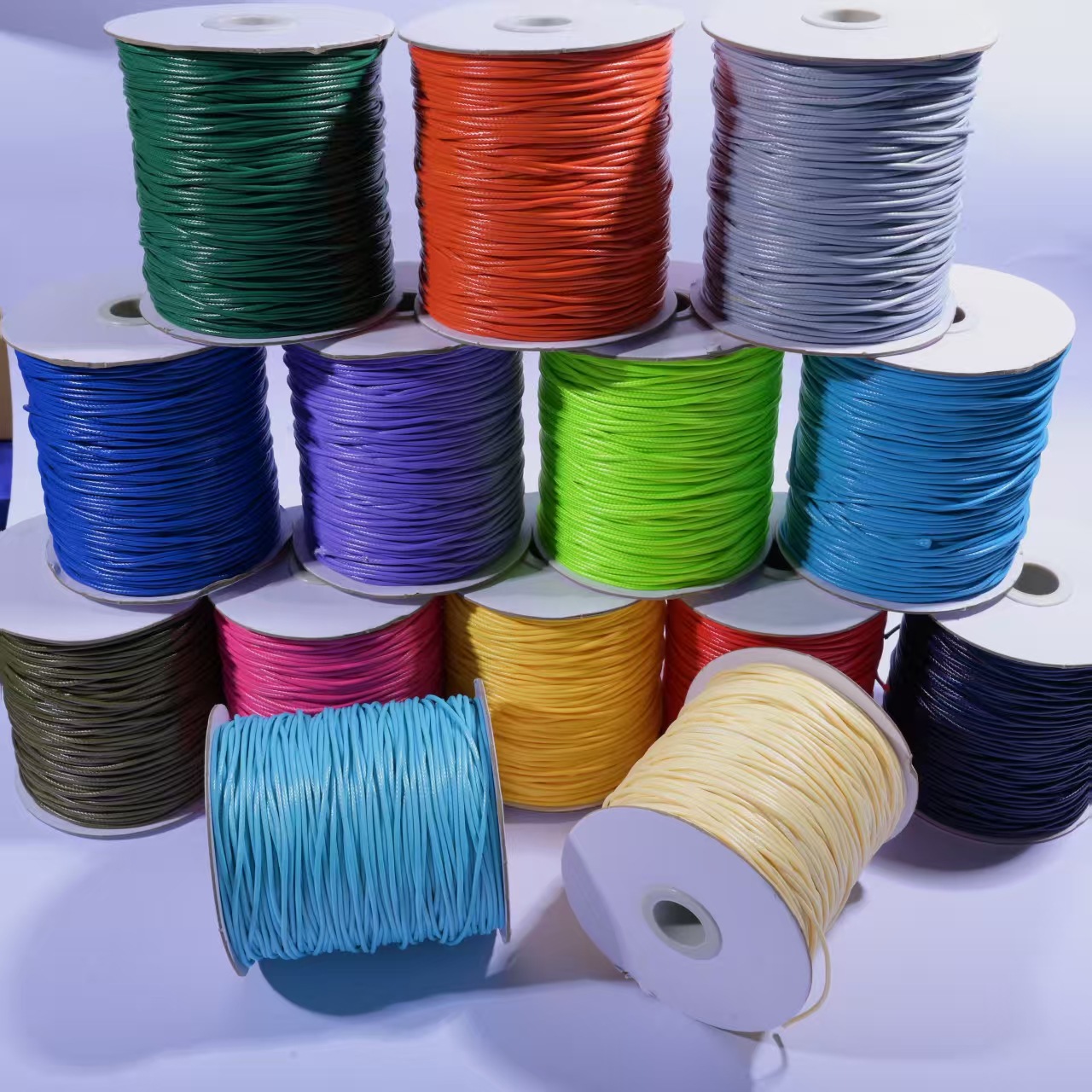 厂家批发彩色韩国蜡线diy手工饰品配件项链编制包装服装辅料蜡线