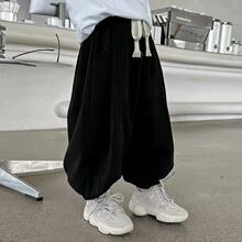 男童束脚裤2026春季新款帅气儿童宽松运动哈伦阔腿休闲裤春秋卫裤