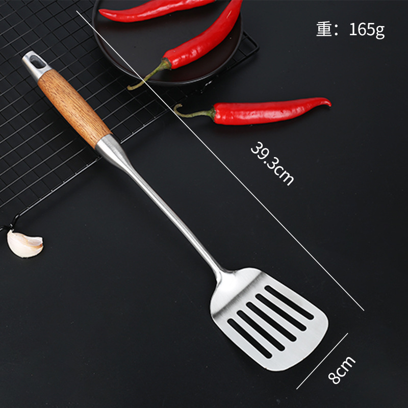 304花梨木ステンレス鍋シャベル台所炒め料理シャベル家庭用シャベル炒めスプーン|undefined
