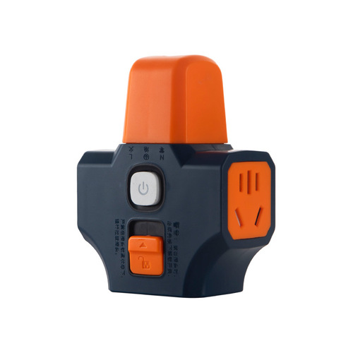 High-power detachable plug with lock switch, anti-detach and anti-fall multi-function power strip wireless charging adapter