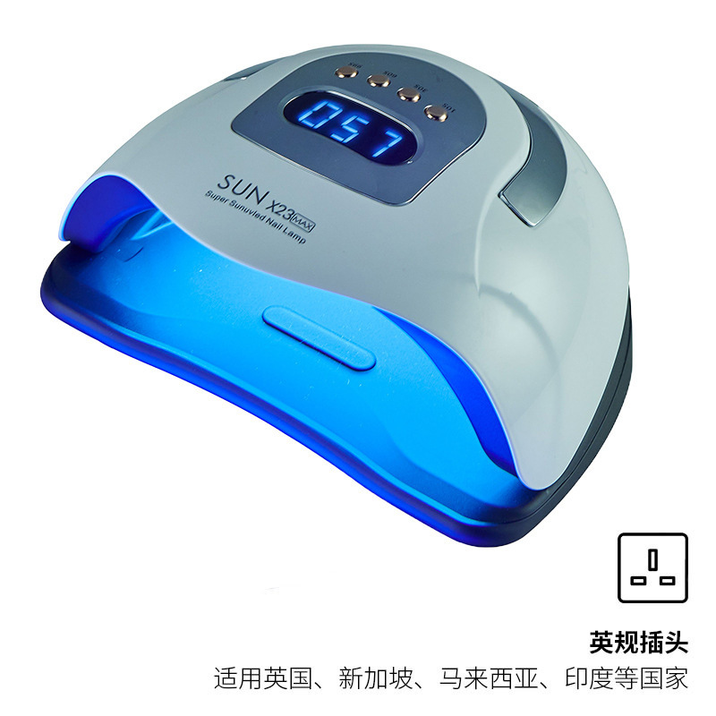 Transfronterizo de alta potencia lámpara de horneo de manicuras 380W esmalte de uñas máquina de tratamiento de uñas luz portátil luz de tratamiento de uñas