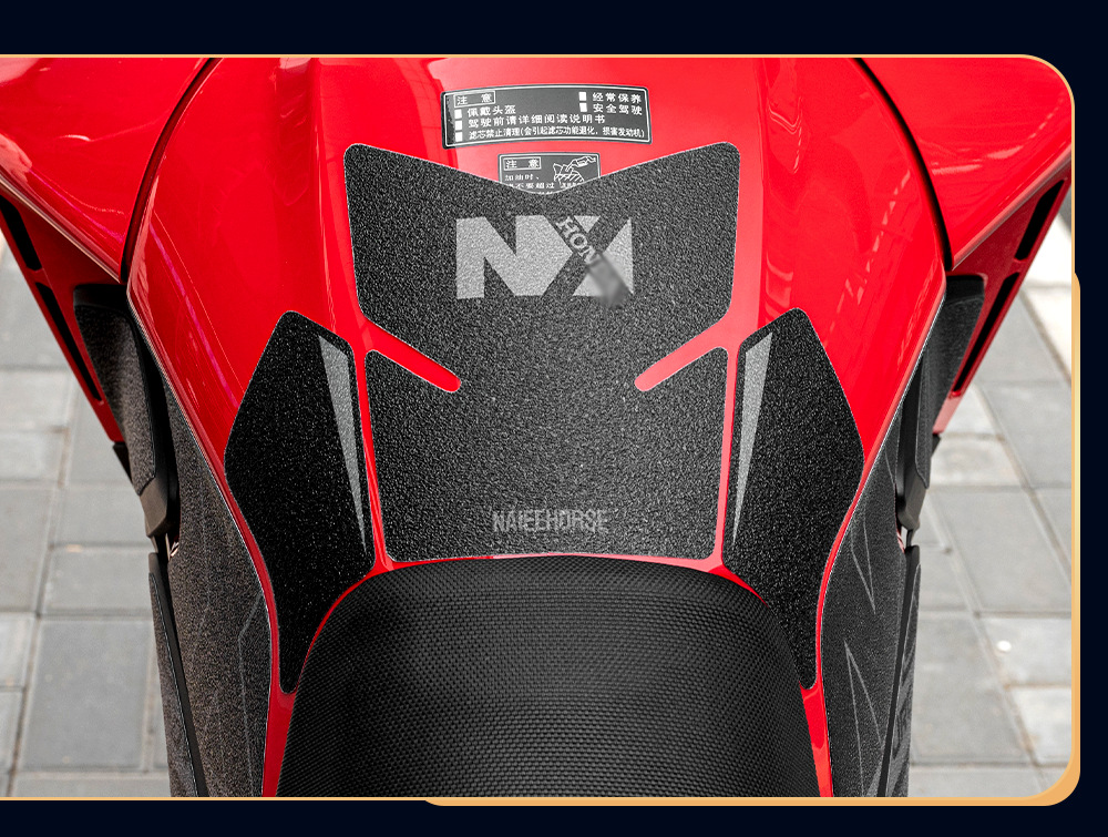 Suitable for Honda Nx500/Nx400 Anti-Slip Fuel Tank Stickers, Wear-Resistant Fishbone Stickers, Protective Film Modification Accessories
