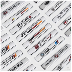 Car body metal fender personalized 3D stereo side marker trunk modification decorative sticker creative car logo universal