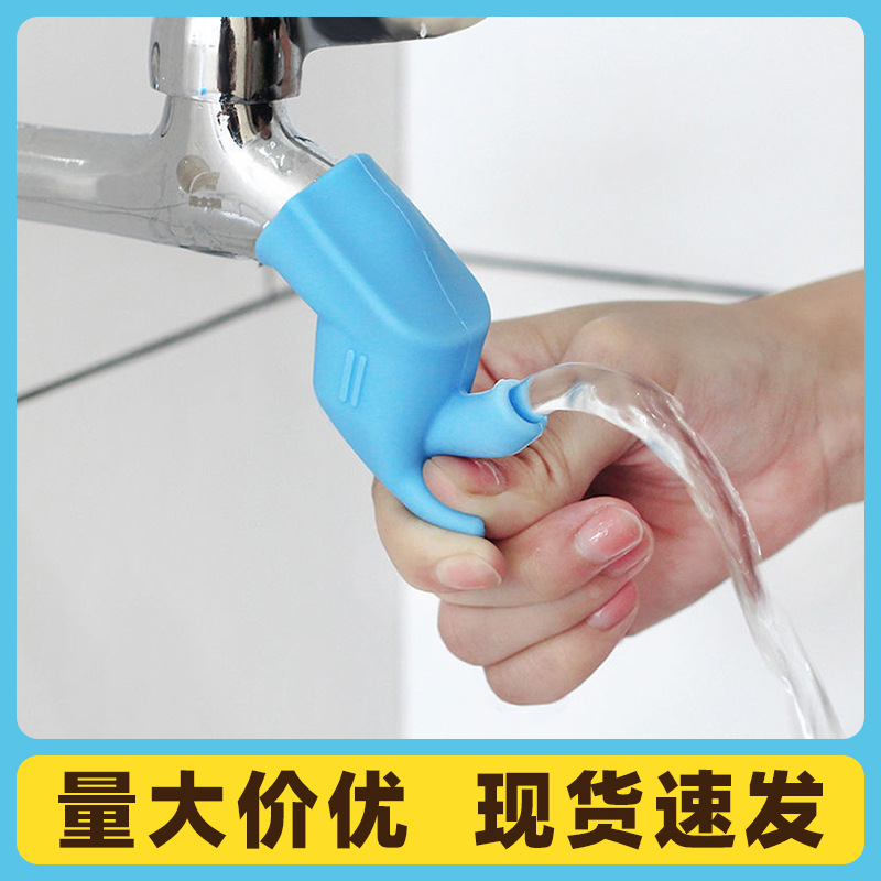 Silicone Faucet Nozzle Extender Splash-Proof Spout Extension for Home Use Washbasin Connector Faucet Extension