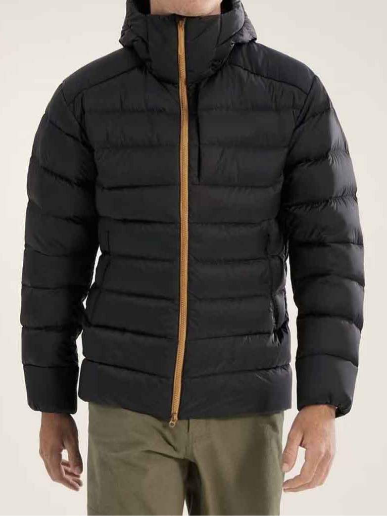 Bird 's House con el mismo tipo de chaqueta caliente a prueba de viento costillas con capuchón