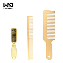 跨境熱銷超薄防靜電不鏽鋼剪髮裁剪梳子 髮廊理髮店美發工具批發