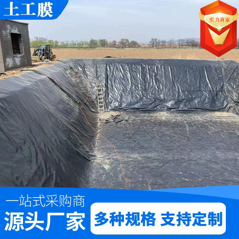 Новый материал септический резервуар непроницаемая геомембрана мусорный свал биогаз герметичная мембрана полиэтилен HDPE непроницаемая геомембрана