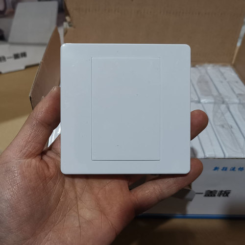 Wholesale Manufacturer 86 Style White Thick Double Function Blank Panel Wall Switch Outlet 86mm Blank Cover