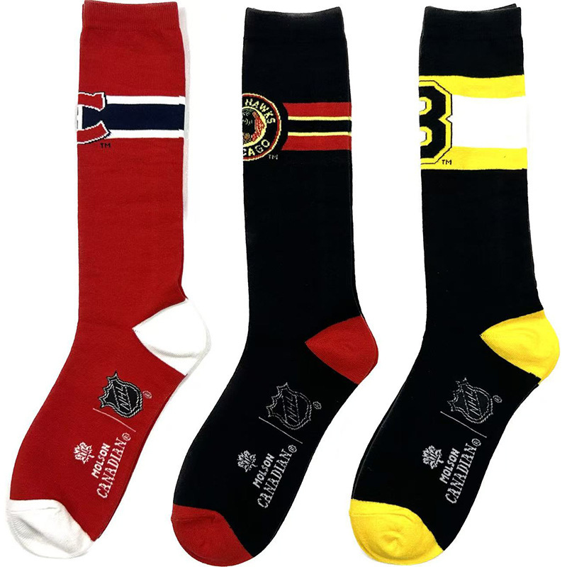 America's Cup Soccer Socks Men Sports Cotton Socks Club Socks Letter Jacquard Neutral Socks Knee High Stockings